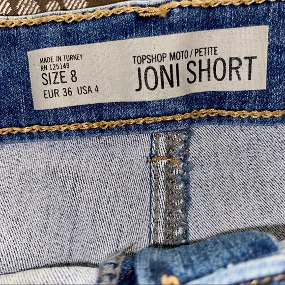 Petite TopShop Joni Shorts - Picture 5 of 5